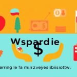 Grafika w stylu komiksowym z symbolami pieniędzy i flagą Polski obok tytułu artykułu.