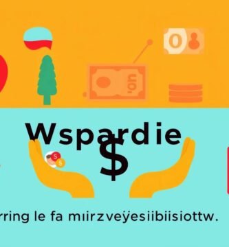 Grafika w stylu komiksowym z symbolami pieniędzy i flagą Polski obok tytułu artykułu.