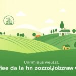 Obraz pola w stylu rysunkowym obok tytułu artykułu na dole